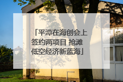 平潭在海创会上签约两项目 抢滩低空经济新蓝海