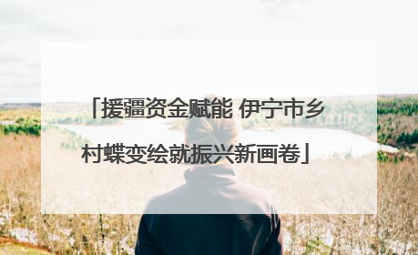 援疆资金赋能 伊宁市乡村蝶变绘就振兴新画卷