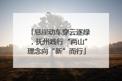 悬崖动车穿云逐绿，抚州践行“两山”理念向“新”而行