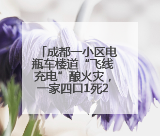 成都一小区电瓶车楼道“飞线充电”酿火灾，一家四口1死2伤，涉事车主被刑拘