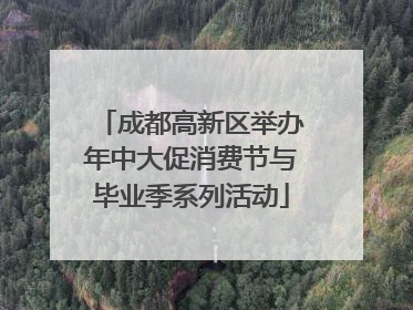 成都高新区举办年中大促消费节与毕业季系列活动