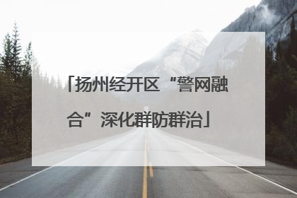 扬州经开区“警网融合”深化群防群治