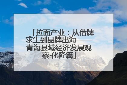 拉面产业：从借牌求生到品牌出海——青海县域经济发展观察·化隆篇