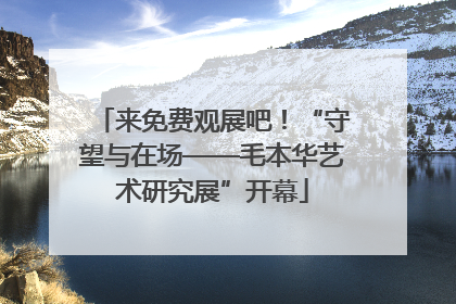 来免费观展吧！“守望与在场——毛本华艺术研究展”开幕