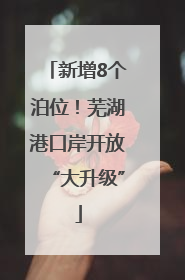 新增8个泊位！芜湖港口岸开放“大升级”