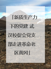 新质生产力下的党建 武汉校促会党支部走进革命老区黄冈