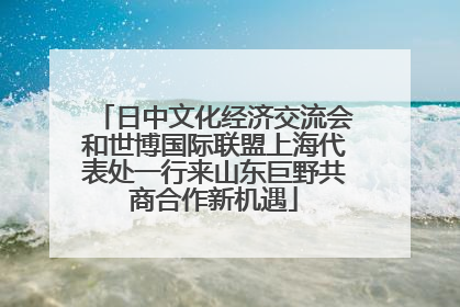 日中文化经济交流会和世博国际联盟上海代表处一行来山东巨野共商合作新机遇