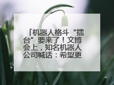 机器人格斗“擂台”要来了！文博会上，知名机器人公司喊话：希望更多同仁参与
