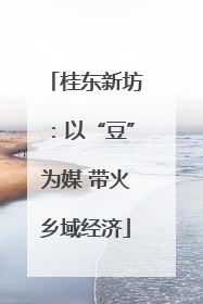 桂东新坊：以“豆”为媒 带火乡域经济