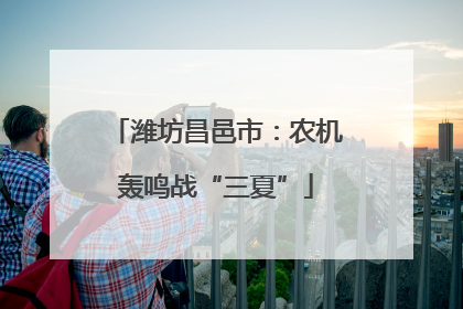潍坊昌邑市：农机轰鸣战“三夏”