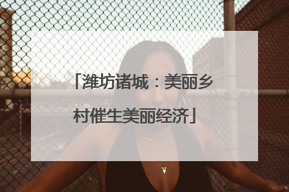 潍坊诸城：美丽乡村催生美丽经济