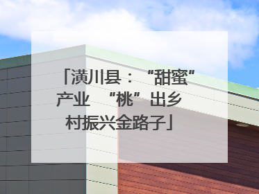 潢川县：“甜蜜”产业  “桃”出乡村振兴金路子