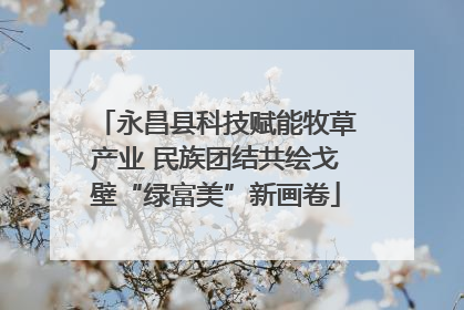 永昌县科技赋能牧草产业 民族团结共绘戈壁“绿富美”新画卷