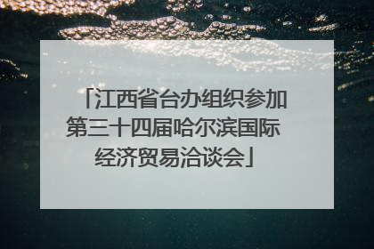 江西省台办组织参加第三十四届哈尔滨国际经济贸易洽谈会