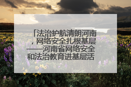 法治护航清朗河南，网络安全扎根基层——河南省网络安全和法治教育进基层活动正式启动