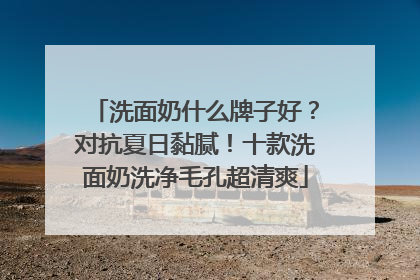 洗面奶什么牌子好？对抗夏日黏腻！十款洗面奶洗净毛孔超清爽