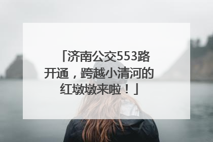 济南公交553路开通，跨越小清河的红墩墩来啦！