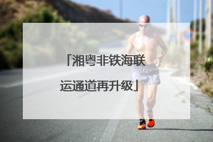 湘粤非铁海联运通道再升级