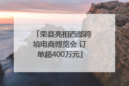 荣县亮相西部跨境电商博览会 订单超400万元