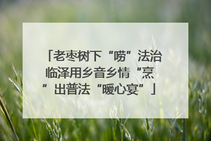 老枣树下“唠”法治 临泽用乡音乡情“烹”出普法“暖心宴”