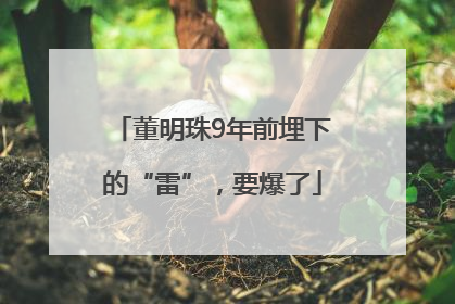 董明珠9年前埋下的“雷”，要爆了