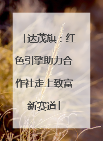 达茂旗：红色引擎助力合作社走上致富新赛道
