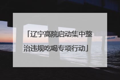 辽宁高院启动集中整治违规吃喝专项行动