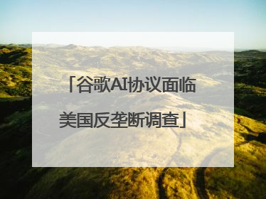 谷歌AI协议面临美国反垄断调查