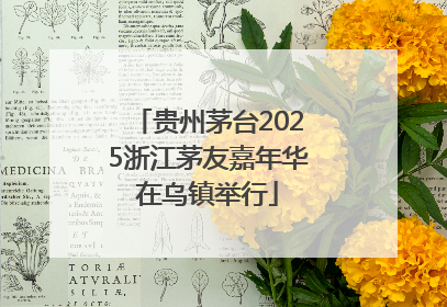 贵州茅台2025浙江茅友嘉年华在乌镇举行