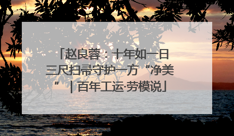 赵良蓉：十年如一日 三尺扫帚守护一方“净美”｜百年工运·劳模说