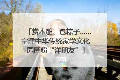赏木雕、包粽子……宁津中华传统家学文化园圈粉“洋朋友”