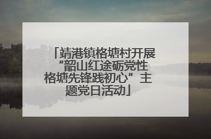 靖港镇格塘村开展“韶山红途砺党性 格塘先锋践初心”主题党日活动