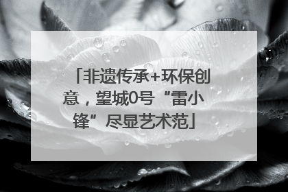 非遗传承+环保创意，望城0号“雷小锋”尽显艺术范