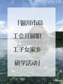 银川市总工会开展职工子女家乡研学活动