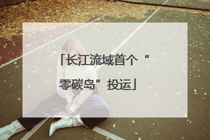 长江流域首个“零碳岛”投运