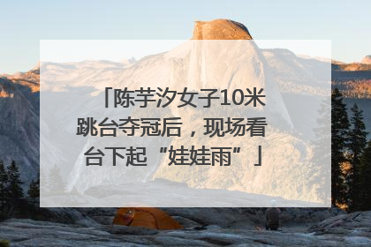 陈芋汐女子10米跳台夺冠后，现场看台下起“娃娃雨”