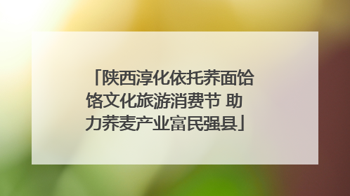 陕西淳化依托荞面饸饹文化旅游消费节 助力荞麦产业富民强县