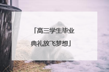 高三学生毕业典礼放飞梦想