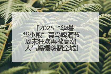 2025“华瑞·华小粮”青岛啤酒节周末狂欢再掀高潮 人气爆棚嗨翻全城