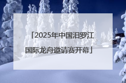 2025年中国汨罗江国际龙舟邀请赛开幕