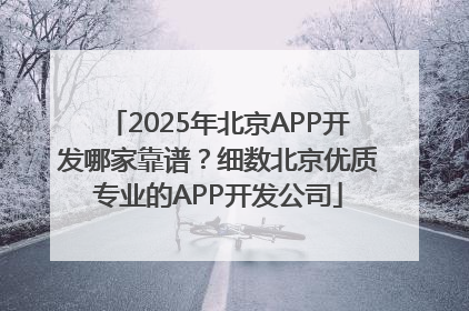 2025年北京APP开发哪家靠谱？细数北京优质专业的APP开发公司
