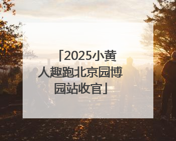 2025小黄人趣跑北京园博园站收官