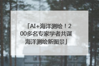 AI+海洋测绘！200多名专家学者共谋海洋测绘新图景