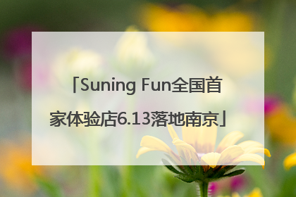 Suning Fun全国首家体验店6.13落地南京